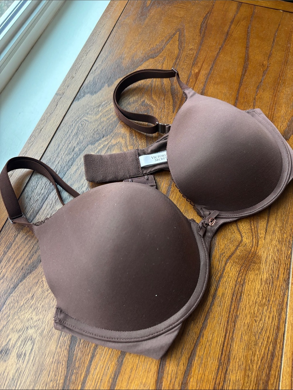 Victoria's Secret Brown Smooth T-Shirt Bra 36C New Body By Victoria - Picture 3 of 5